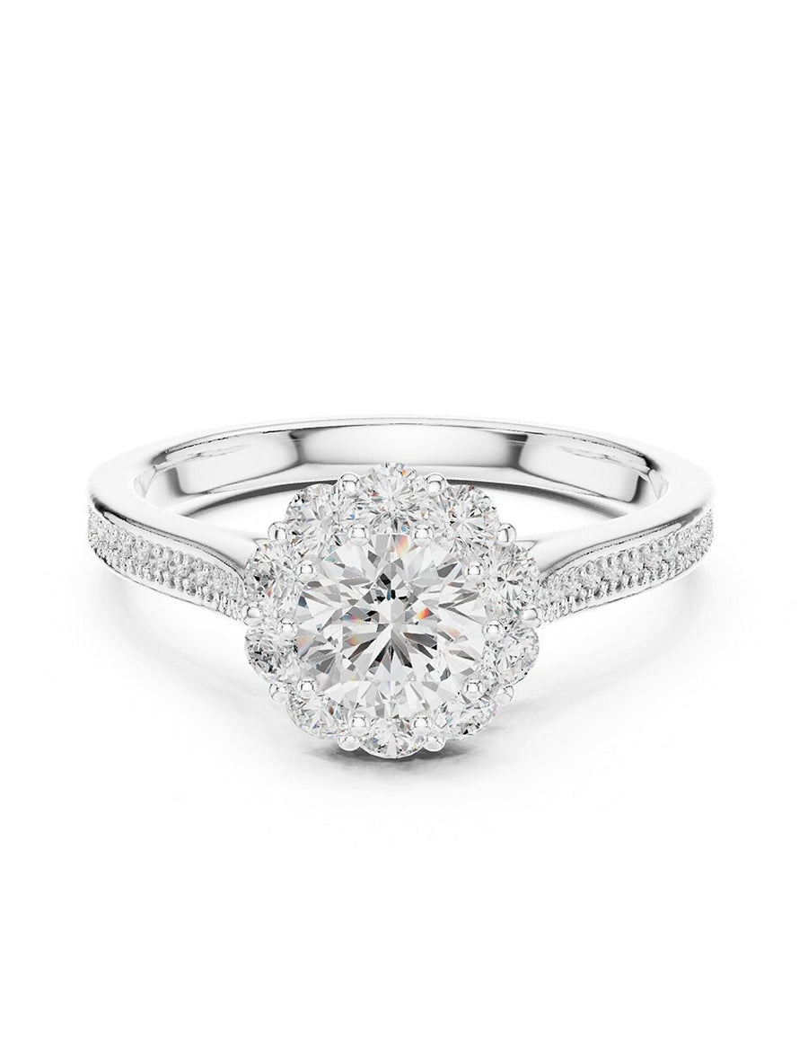 Anillo de compromiso - halo - AMORE470-RD-LG