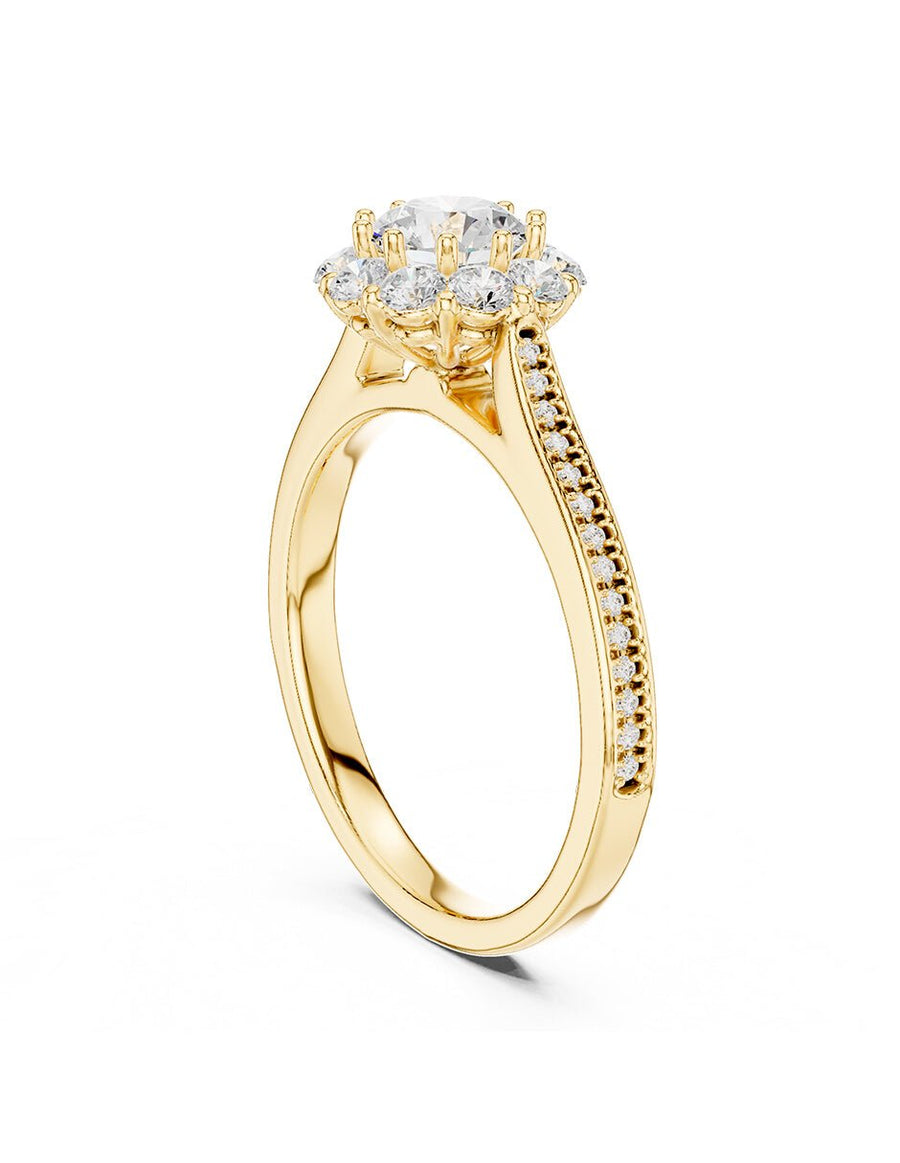 Anillo de compromiso - halo - AMORE470-RD-LG