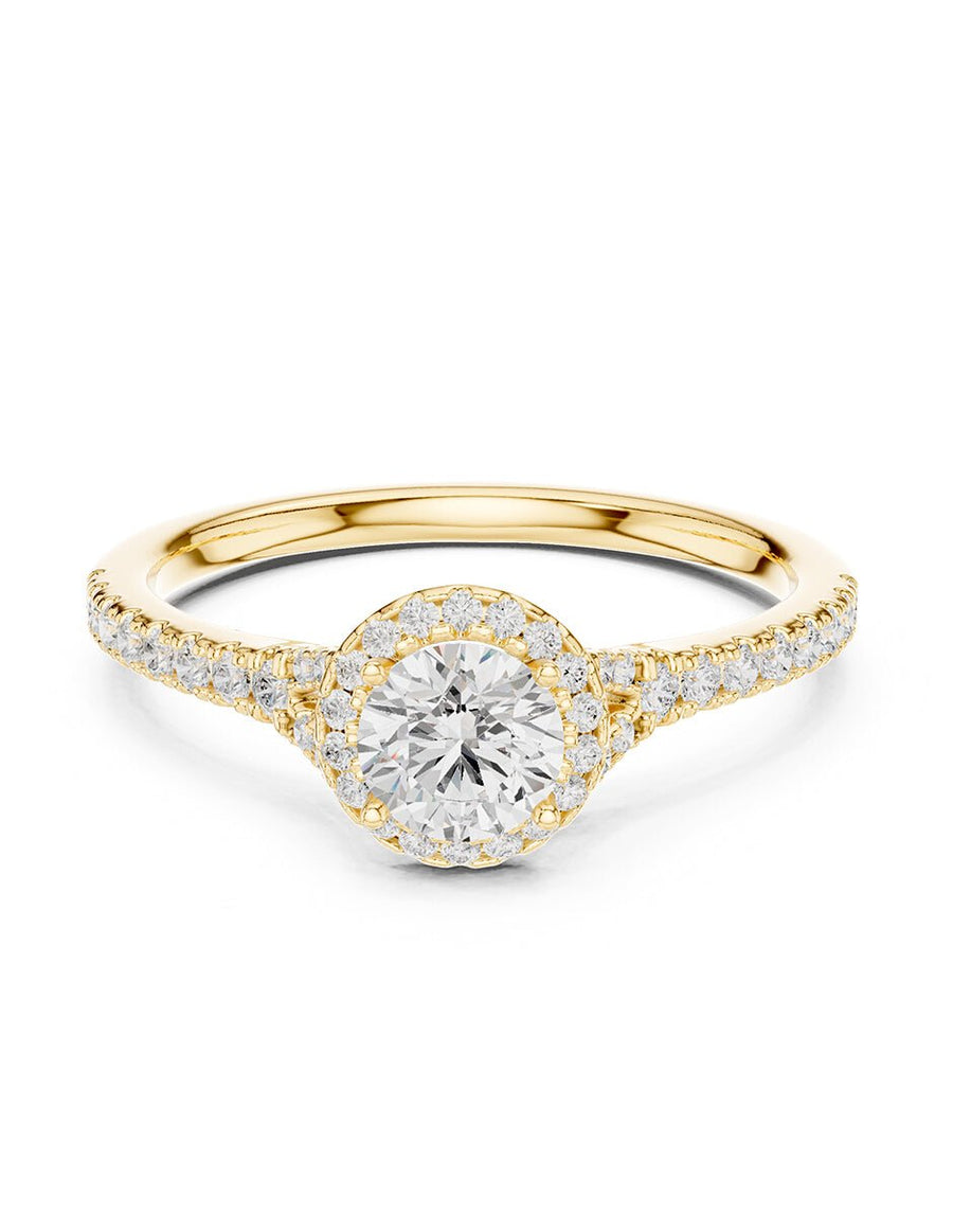 Anillo de compromiso - halo - AMORE471-RD-LG