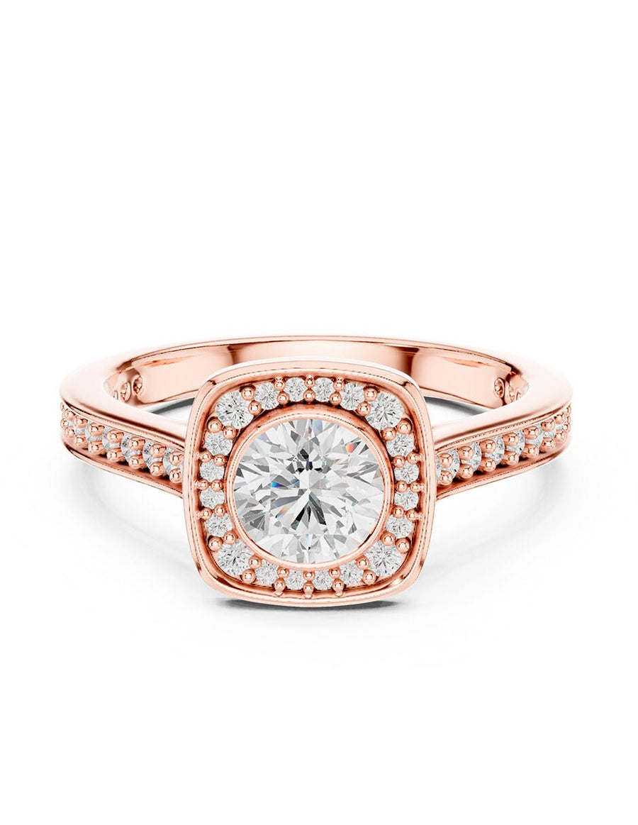 Anillo de compromiso - halo - AMORE473-RD-LG