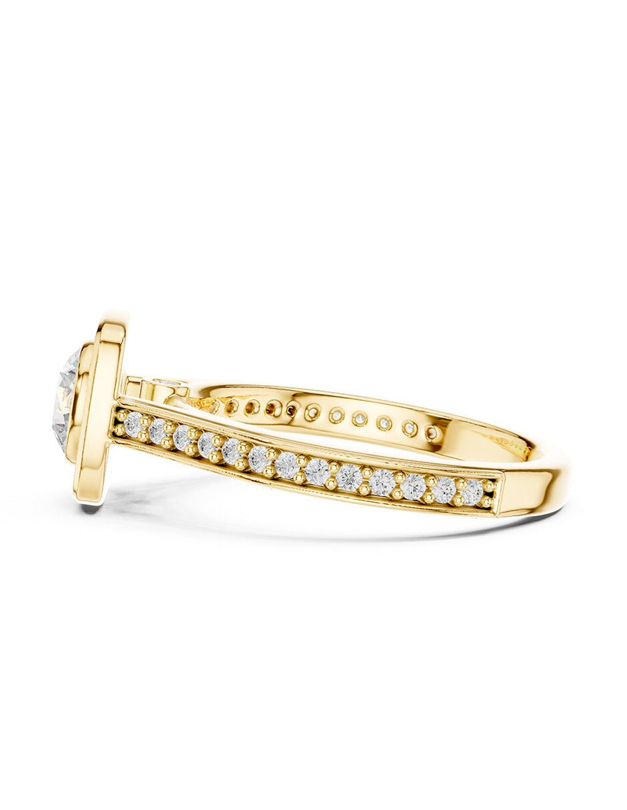 Anillo de compromiso - halo - AMORE473-RD-LG