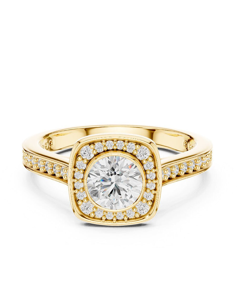 Anillo de compromiso - halo - AMORE473-RD-LG