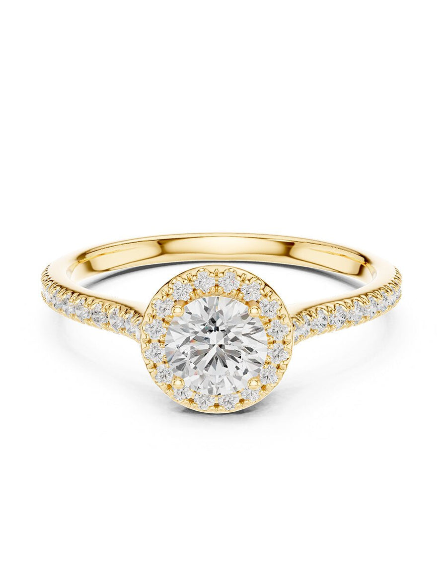 Anillo de compromiso - halo - AMORE475-RD-LG