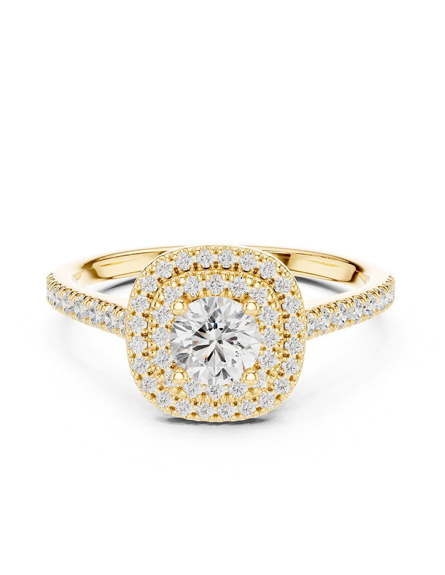 Anillo de compromiso - halo - AMORE476-RD-LG
