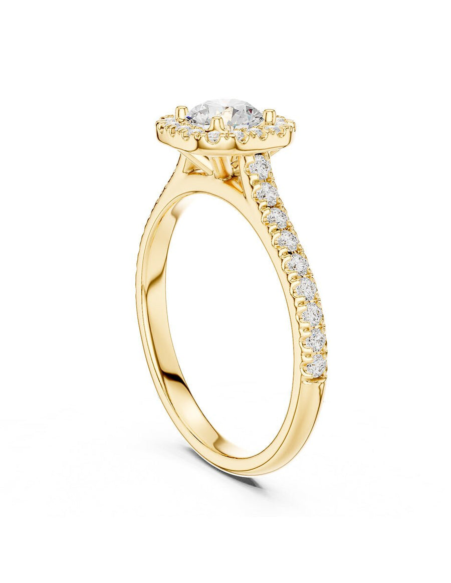 Anillo de compromiso - halo - AMORE478-RD-LG