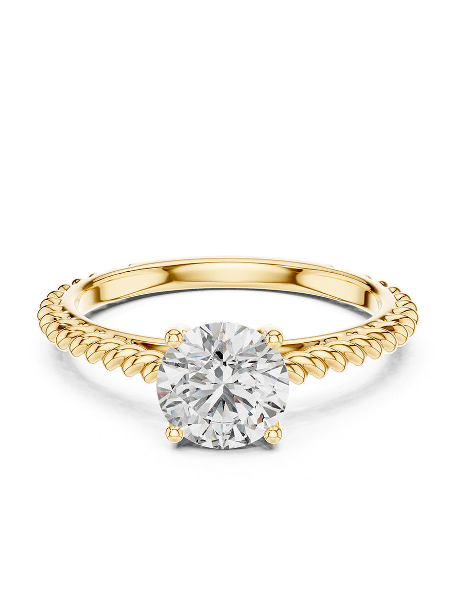 Anillo de Compromiso - solitario - AMORE48-RD-CZ
