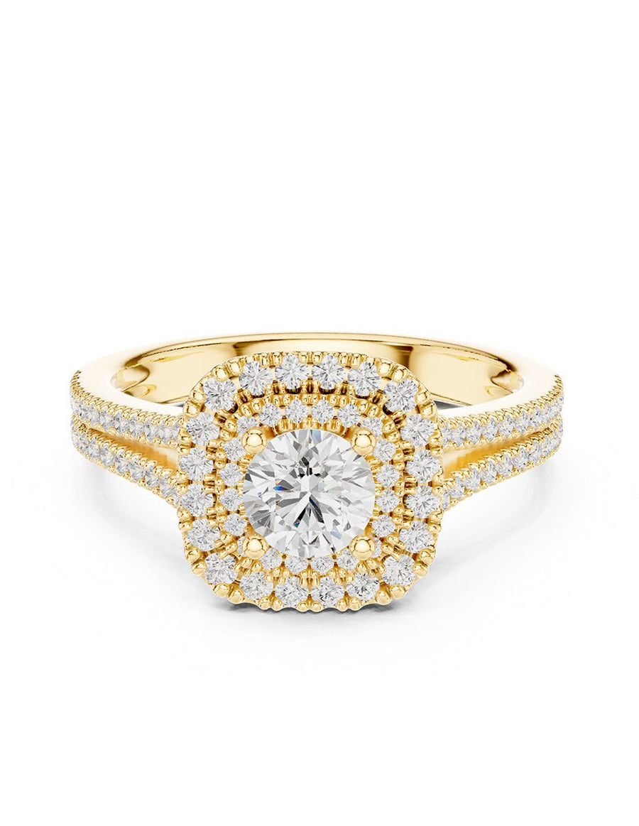 Anillo de compromiso - halo - AMORE482-RD-LG