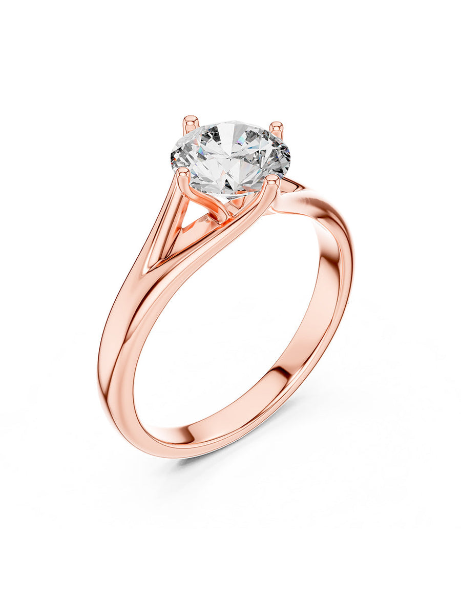 Anillo de Compromiso - solitario - AMORE49-RD-CZ