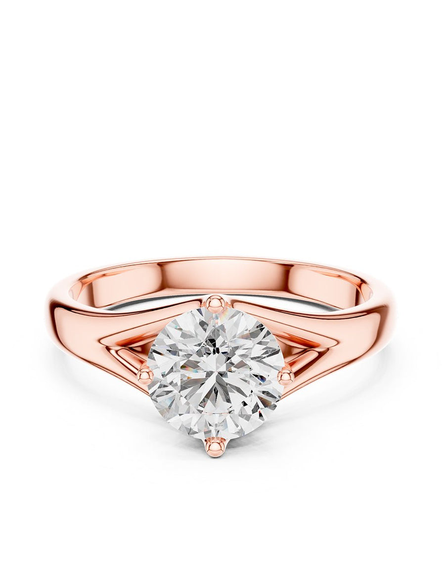 Anillo de Compromiso - solitario - AMORE49-RD-CZ
