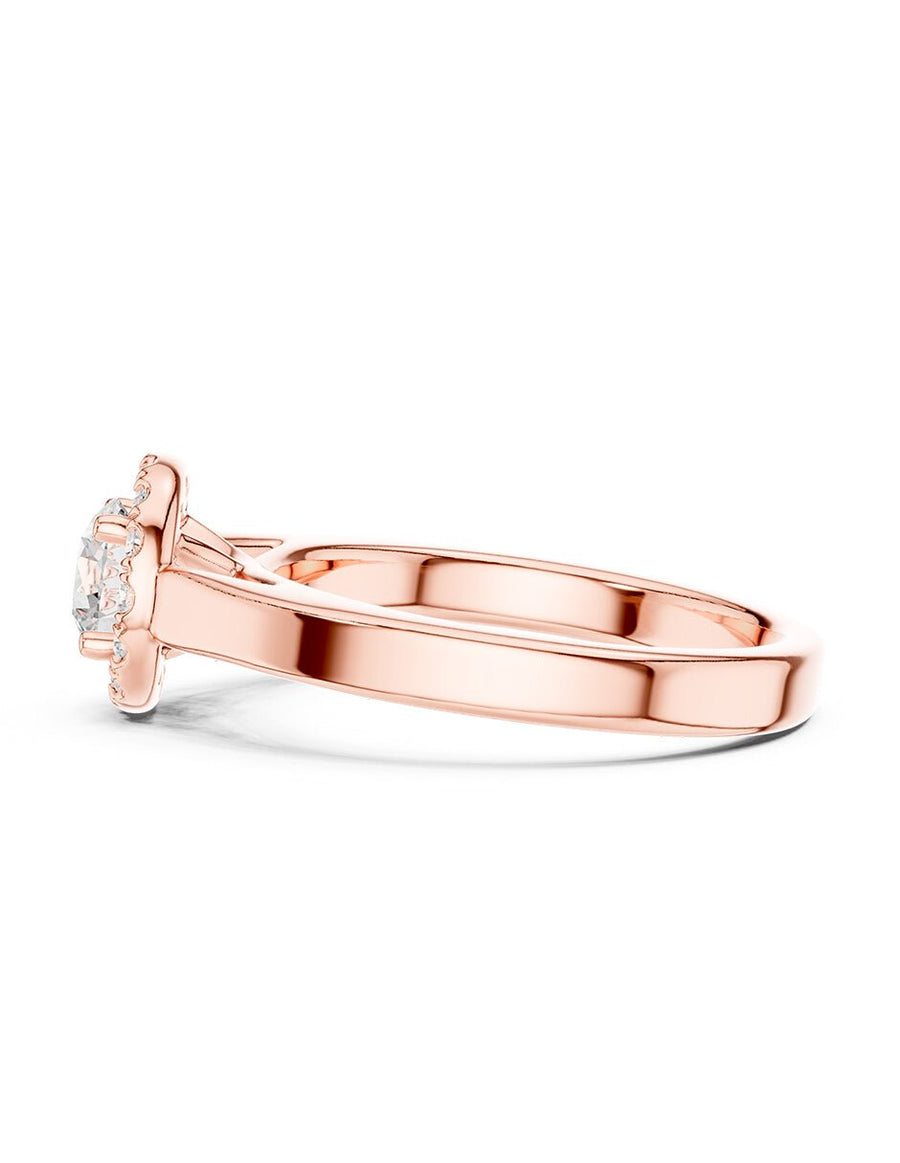 Anillo de compromiso - halo - AMORE490-RD-LG