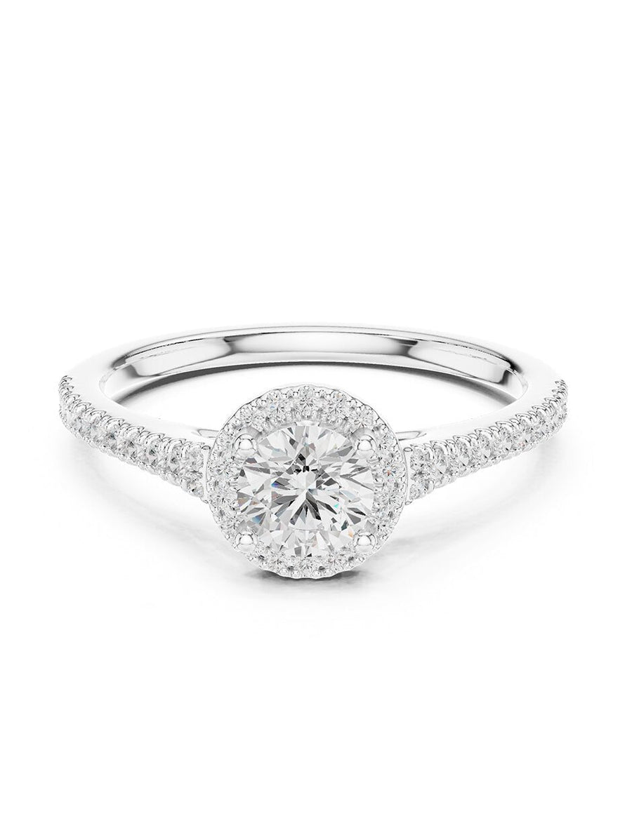 Anillo de compromiso - halo - AMORE491-RD-LG