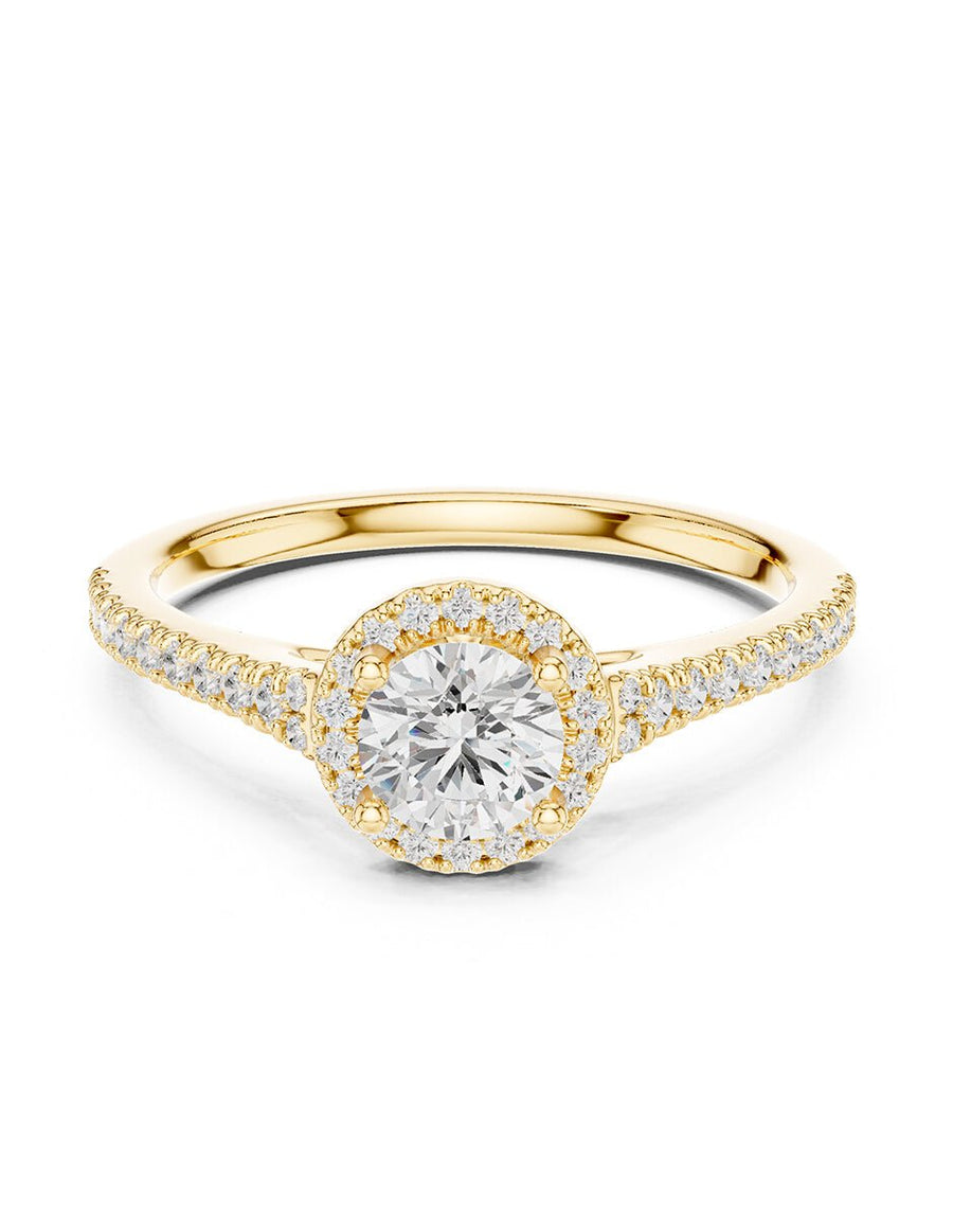 Anillo de compromiso - halo - AMORE491-RD-LG