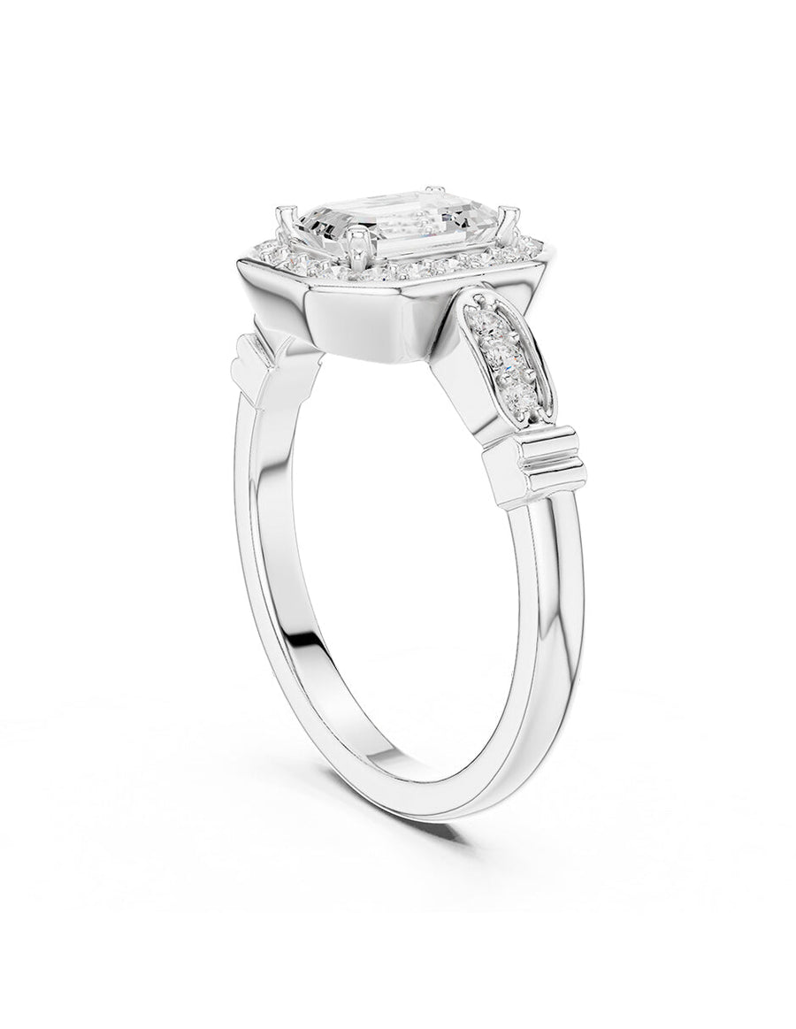 Anillo de compromiso - halo - AMORE493-EM-LG