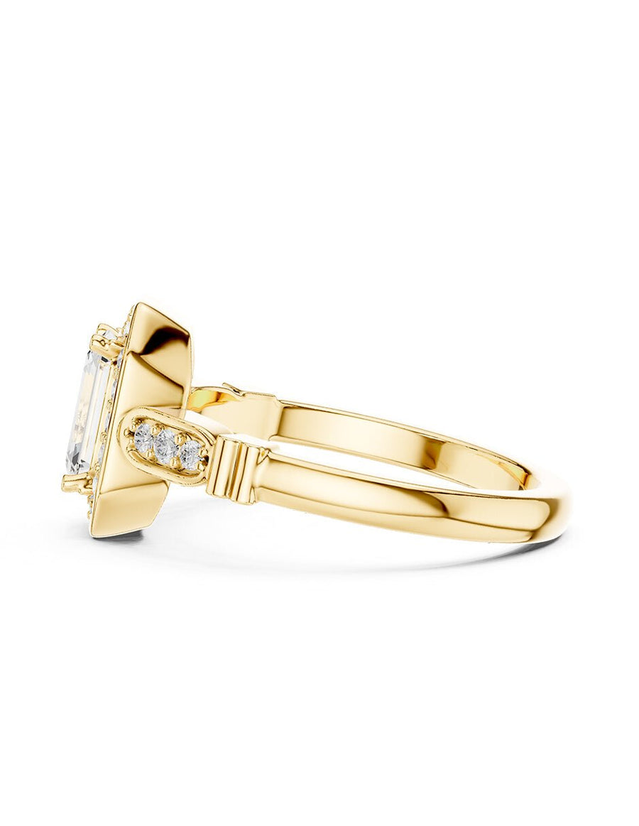 Anillo de compromiso - halo - AMORE493-EM-LG