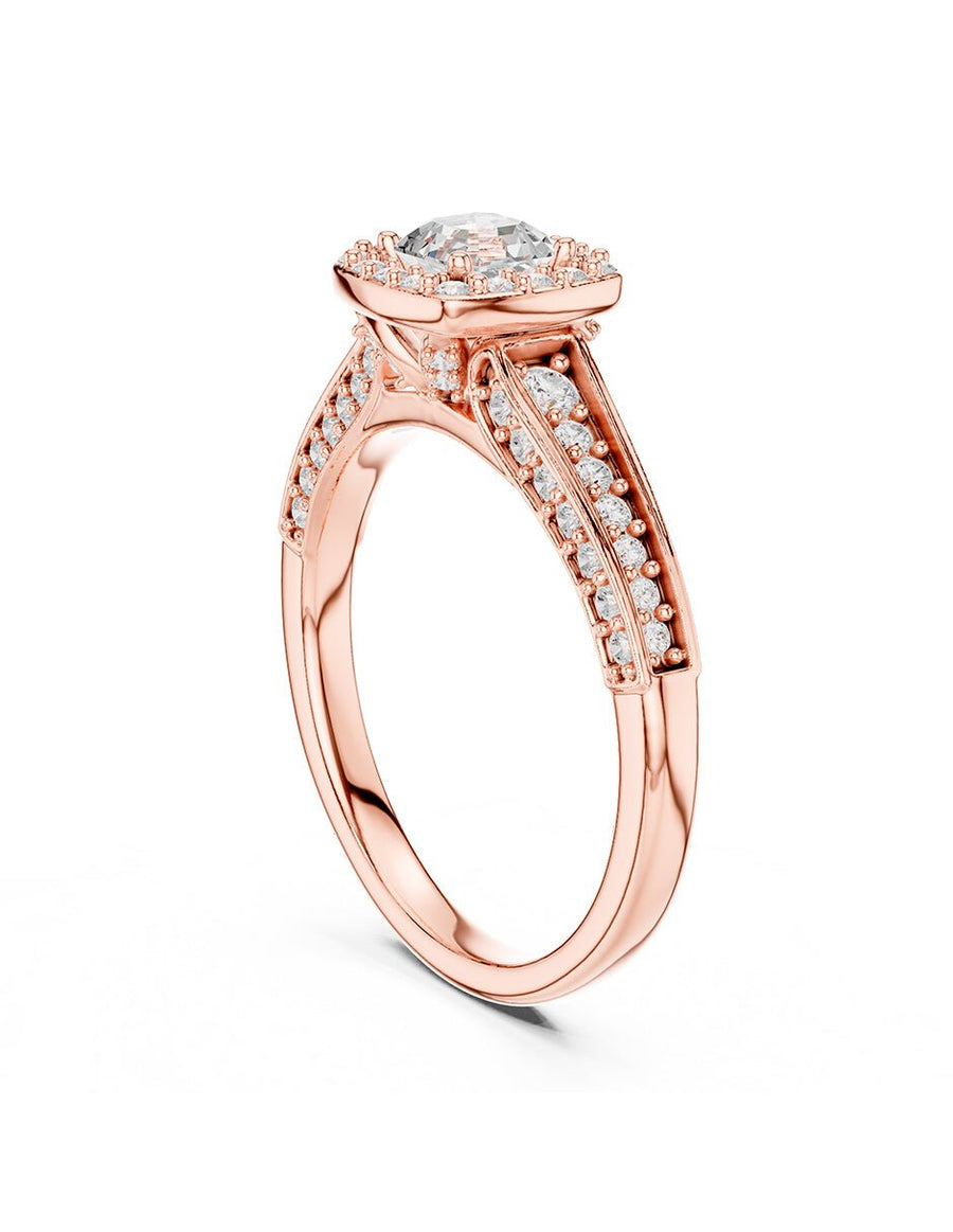 Anillo de compromiso - halo - AMORE494-AS-LG