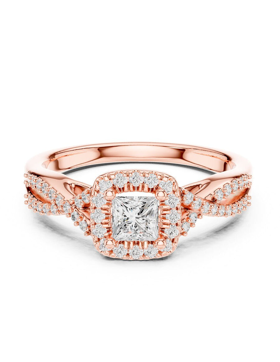 Anillo de compromiso - halo - AMORE495-PR-LG