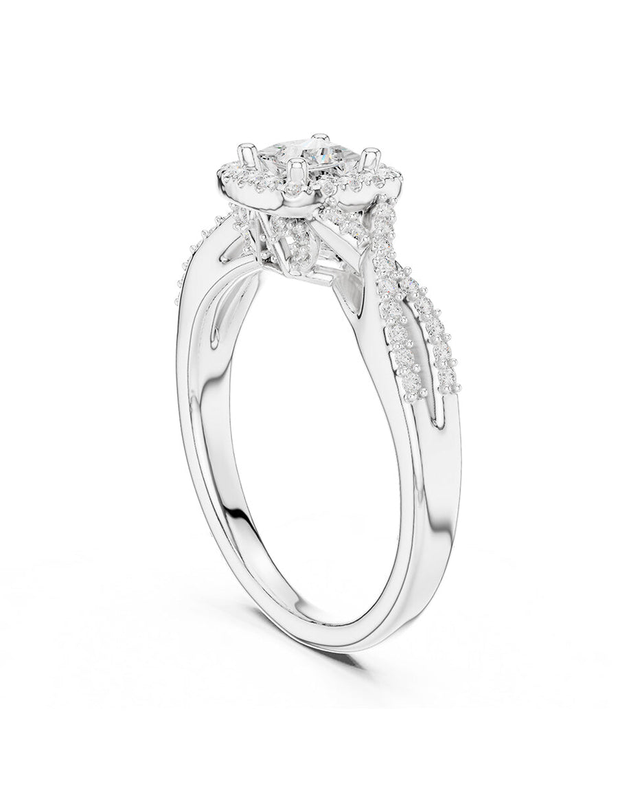 Anillo de compromiso - halo - AMORE495-PR-LG