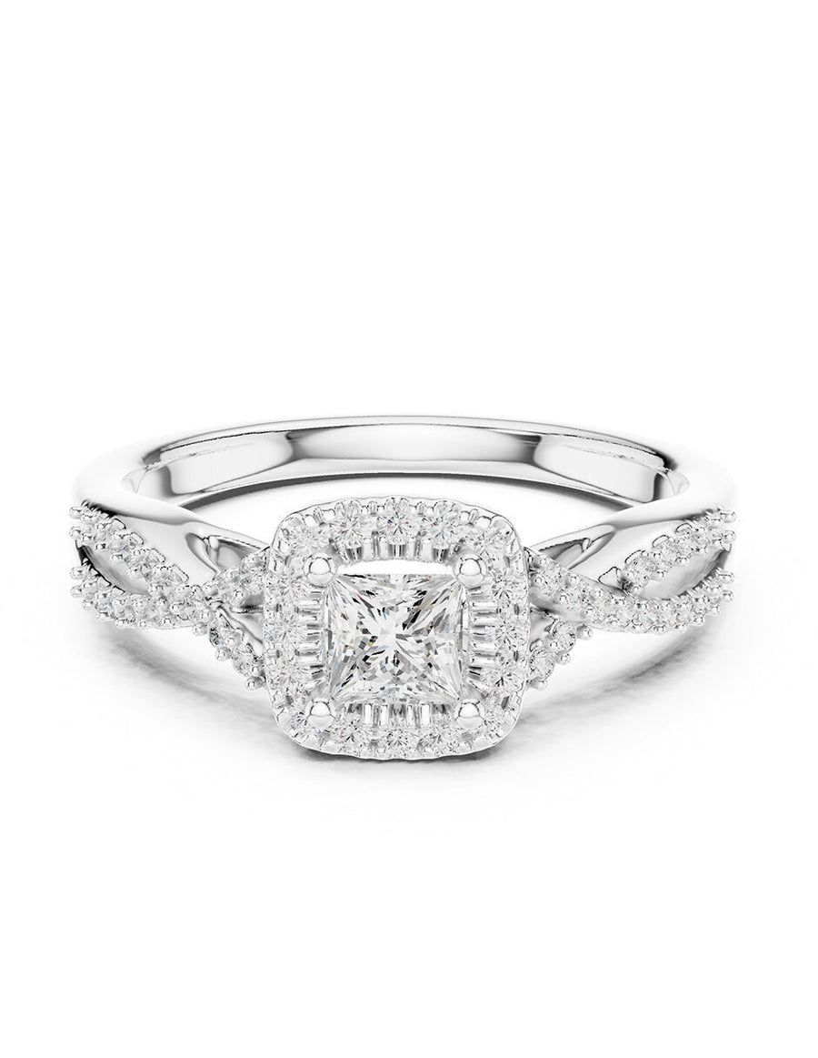 Anillo de compromiso - halo - AMORE495-PR-LG