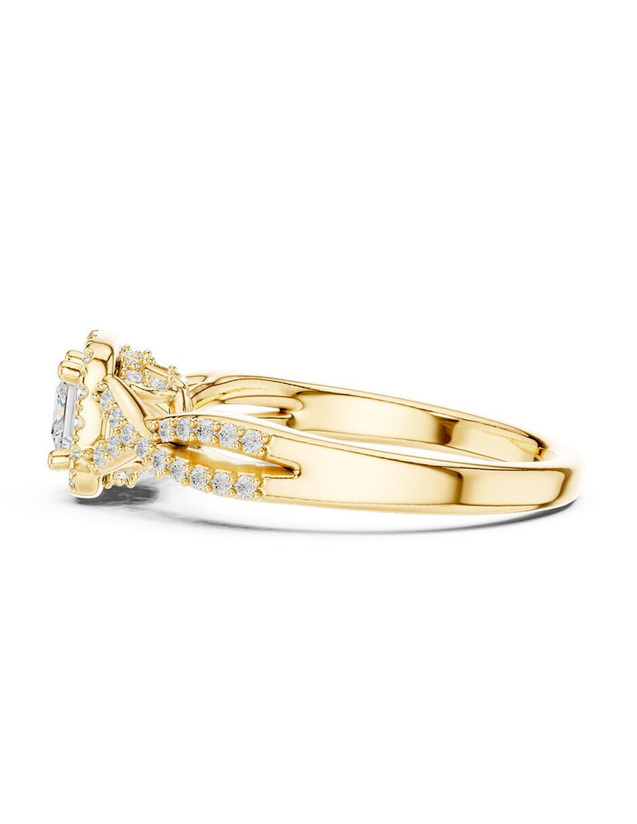 Anillo de compromiso - halo - AMORE495-PR-LG