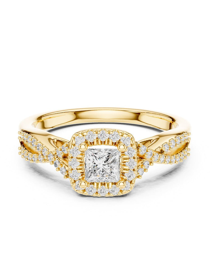 Anillo de compromiso - halo - AMORE495-PR-LG