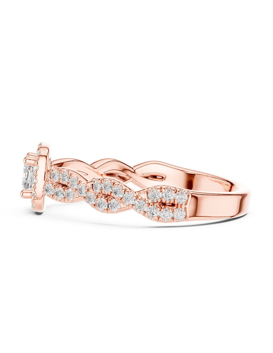 Anillo de compromiso - halo - AMORE496-CU-LG