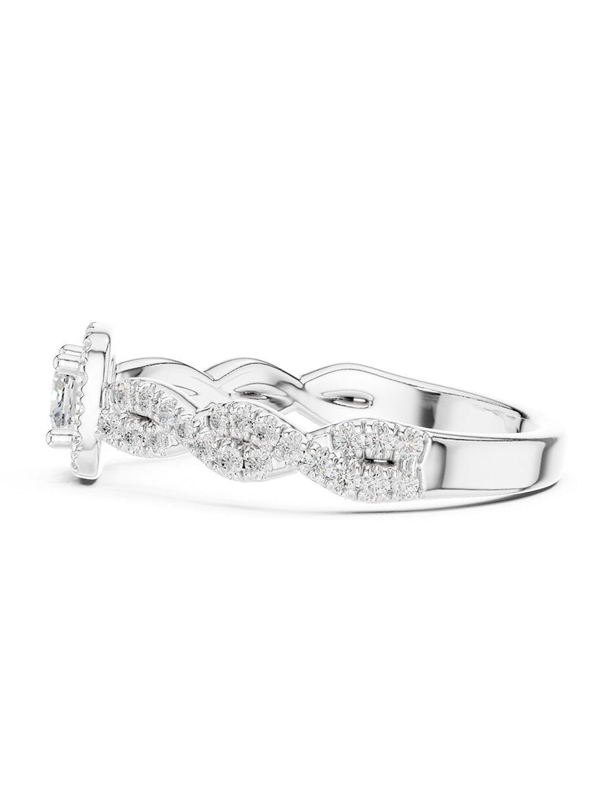Anillo de compromiso - halo - AMORE496-CU-LG