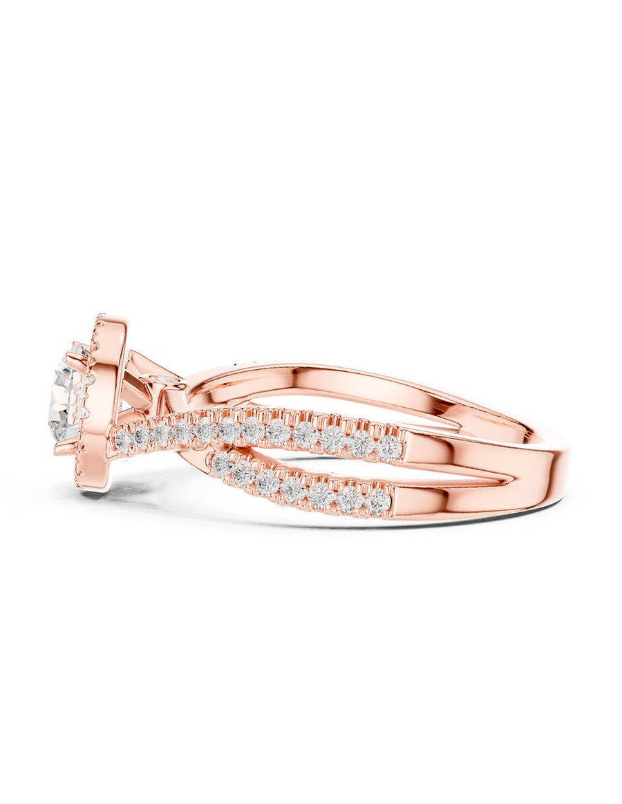 Anillo de compromiso - halo - AMORE497-RD-LG