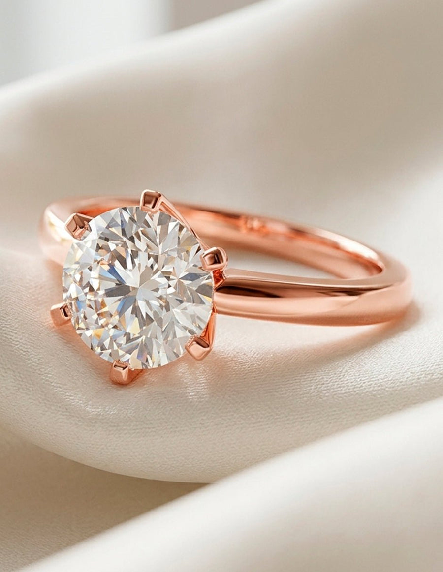 Anillo de compromiso - solitario - AMORE5-RD-LG
