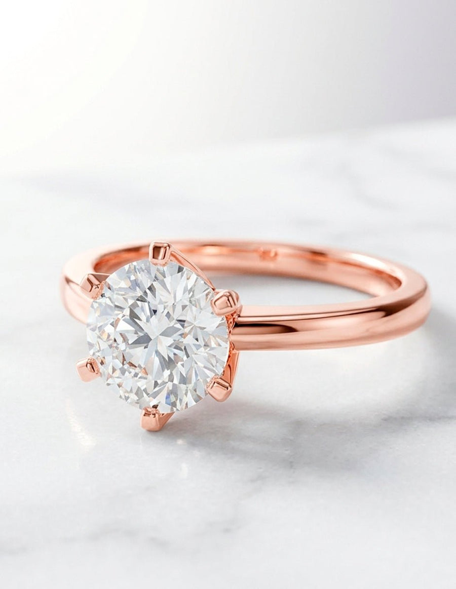 Anillo de compromiso - solitario - AMORE5-RD-LG