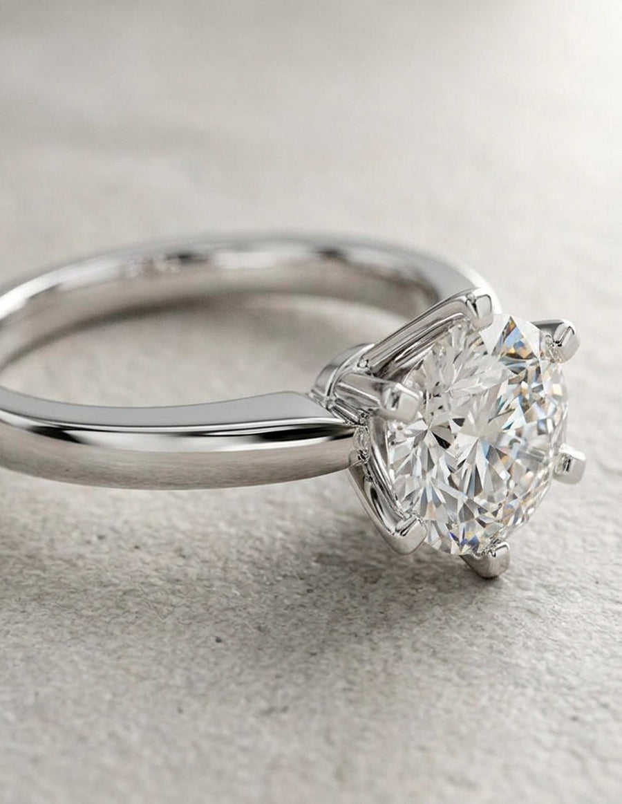 Anillo de compromiso - solitario - AMORE5-RD-LG