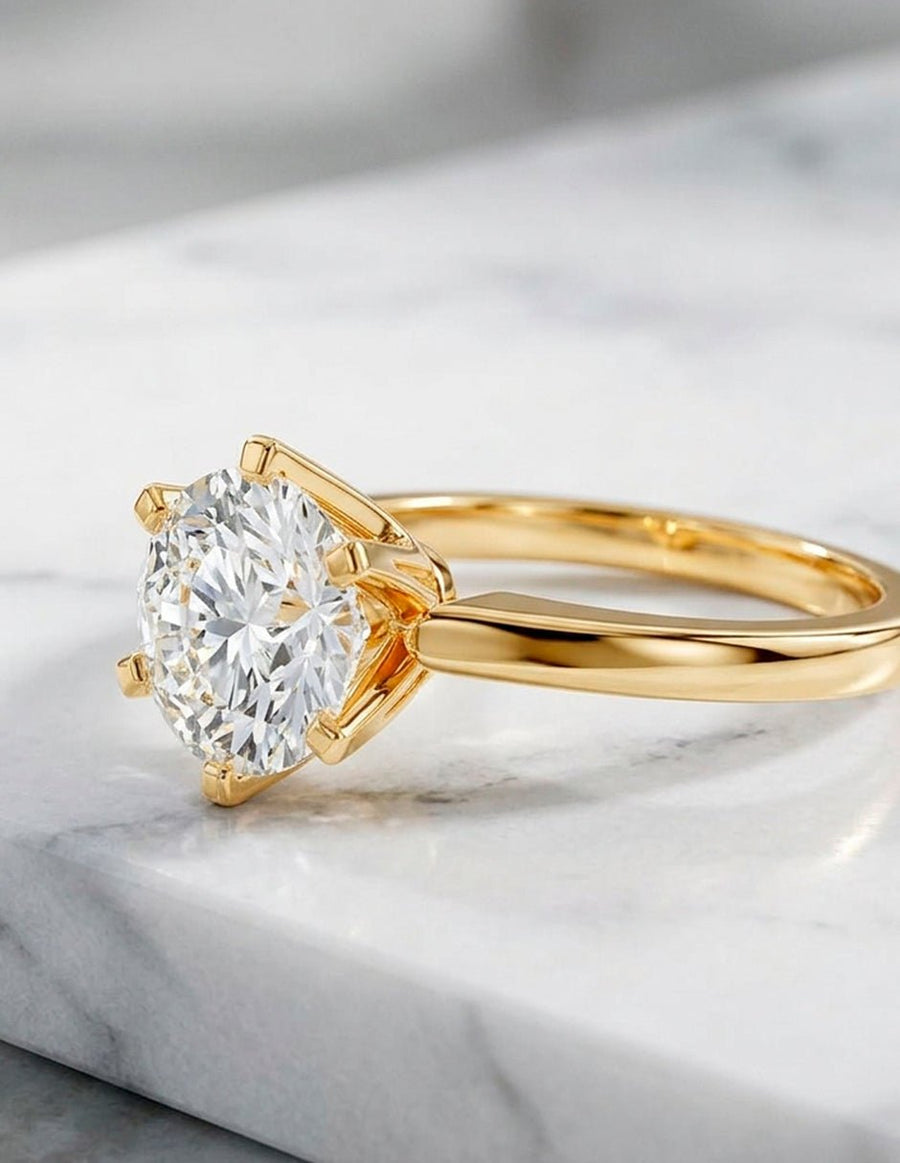 Anillo de compromiso - solitario - AMORE5-RD-LG