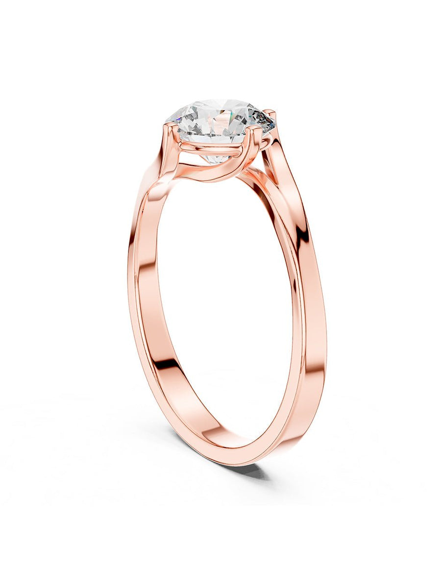 Anillo de Compromiso - solitario - AMORE50-RD-CZ