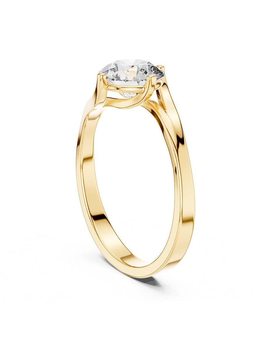 Anillo de Compromiso - solitario - AMORE50-RD-CZ
