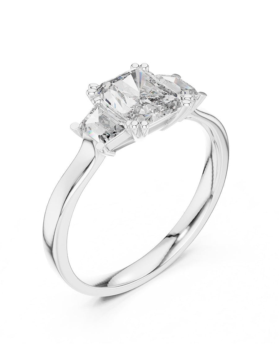 Anillo de compromiso - tres piedras - AMORE502-RA-LG