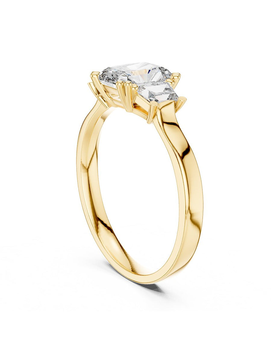 Anillo de compromiso - tres piedras - AMORE502-RA-LG