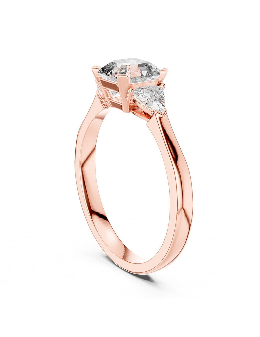 Anillo de compromiso - tres piedras - AMORE503-AS-LG