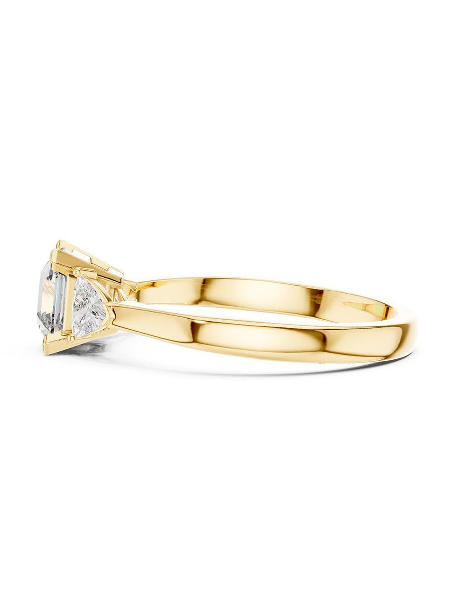 Anillo de compromiso - tres piedras - AMORE503-AS-LG
