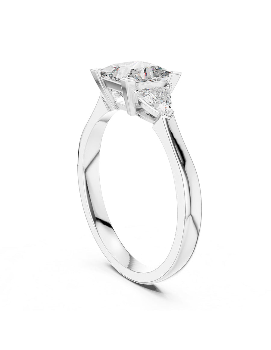 Anillo de compromiso - tres piedras - AMORE503-PR-LG