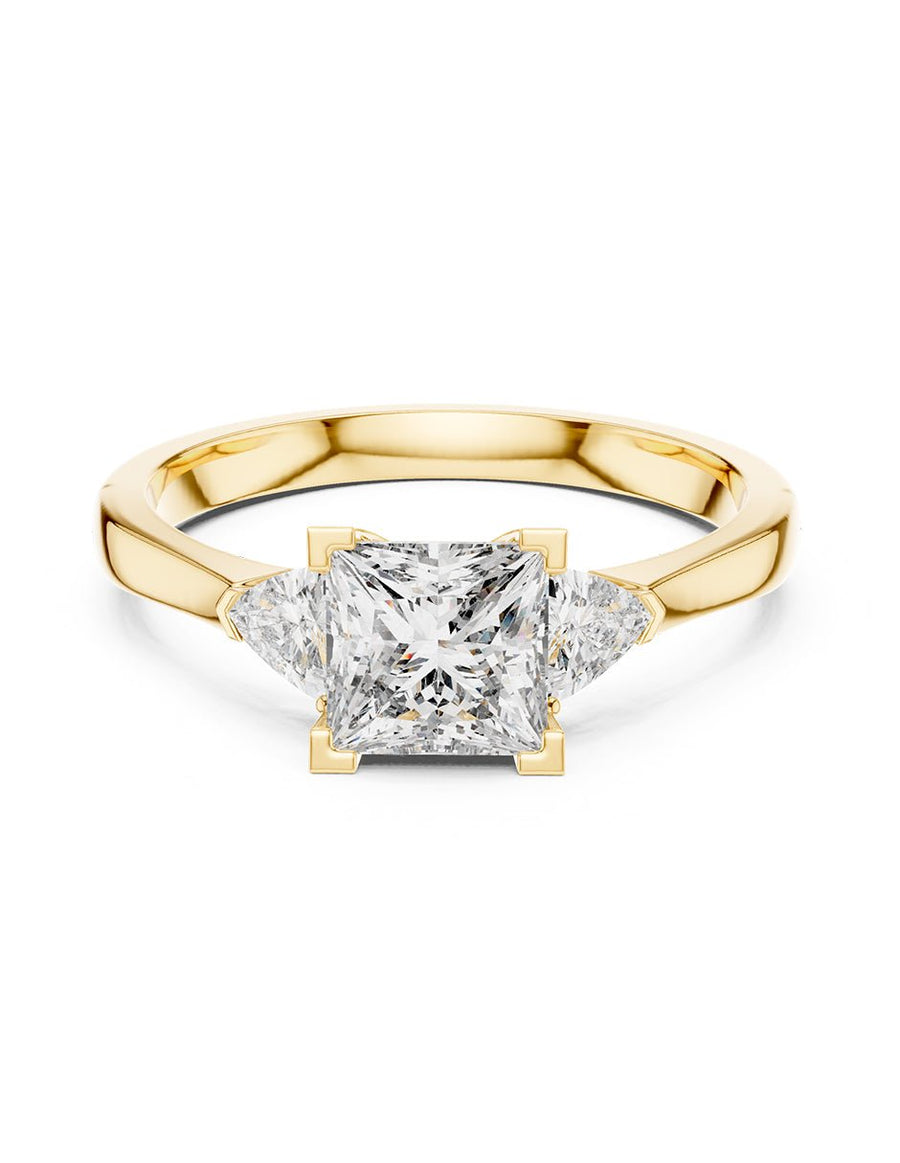 Anillo de compromiso - tres piedras - AMORE503-PR-LG