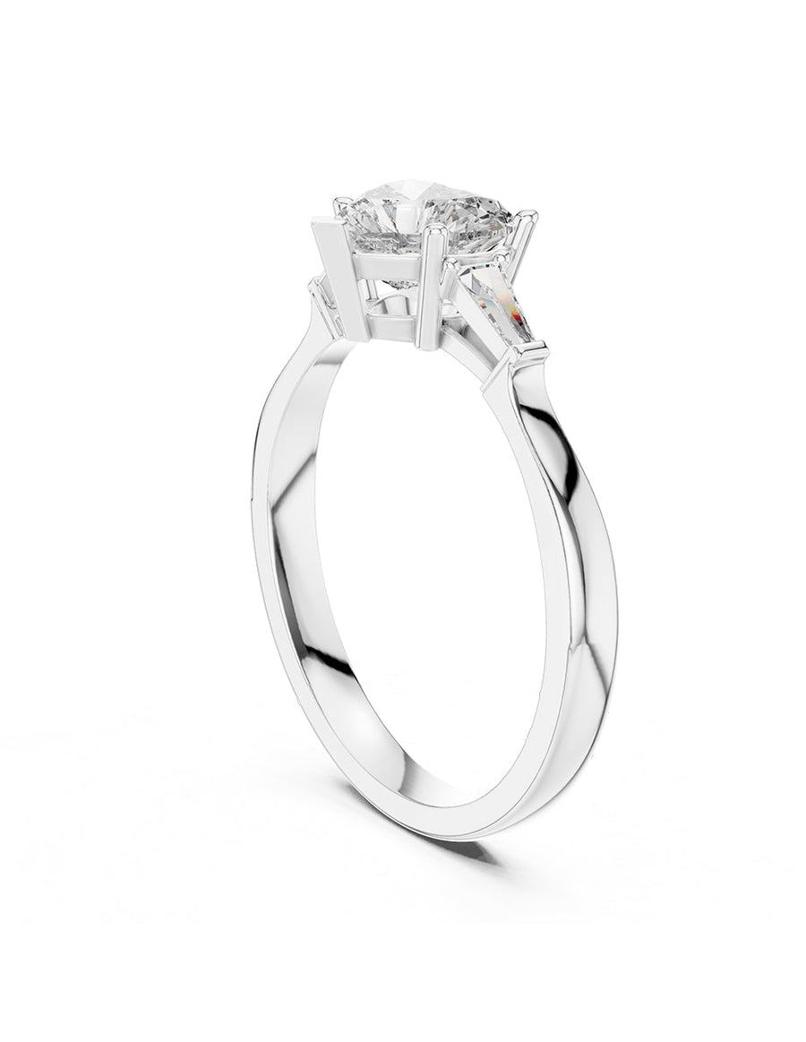 Anillo de compromiso - tres piedras - AMORE504-HE-LG