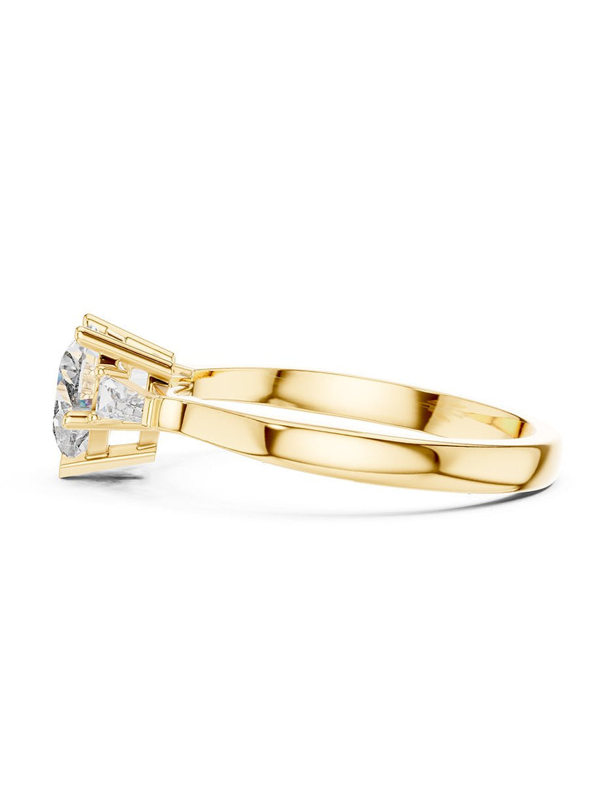Anillo de compromiso - tres piedras - AMORE504-HE-LG