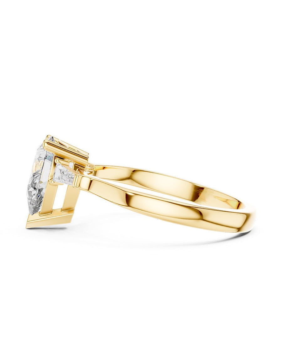 Anillo de compromiso - tres piedras - AMORE504-PE-LG