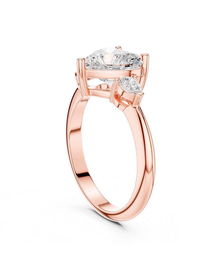 Anillo de compromiso - tres piedras - AMORE506-HE-LG