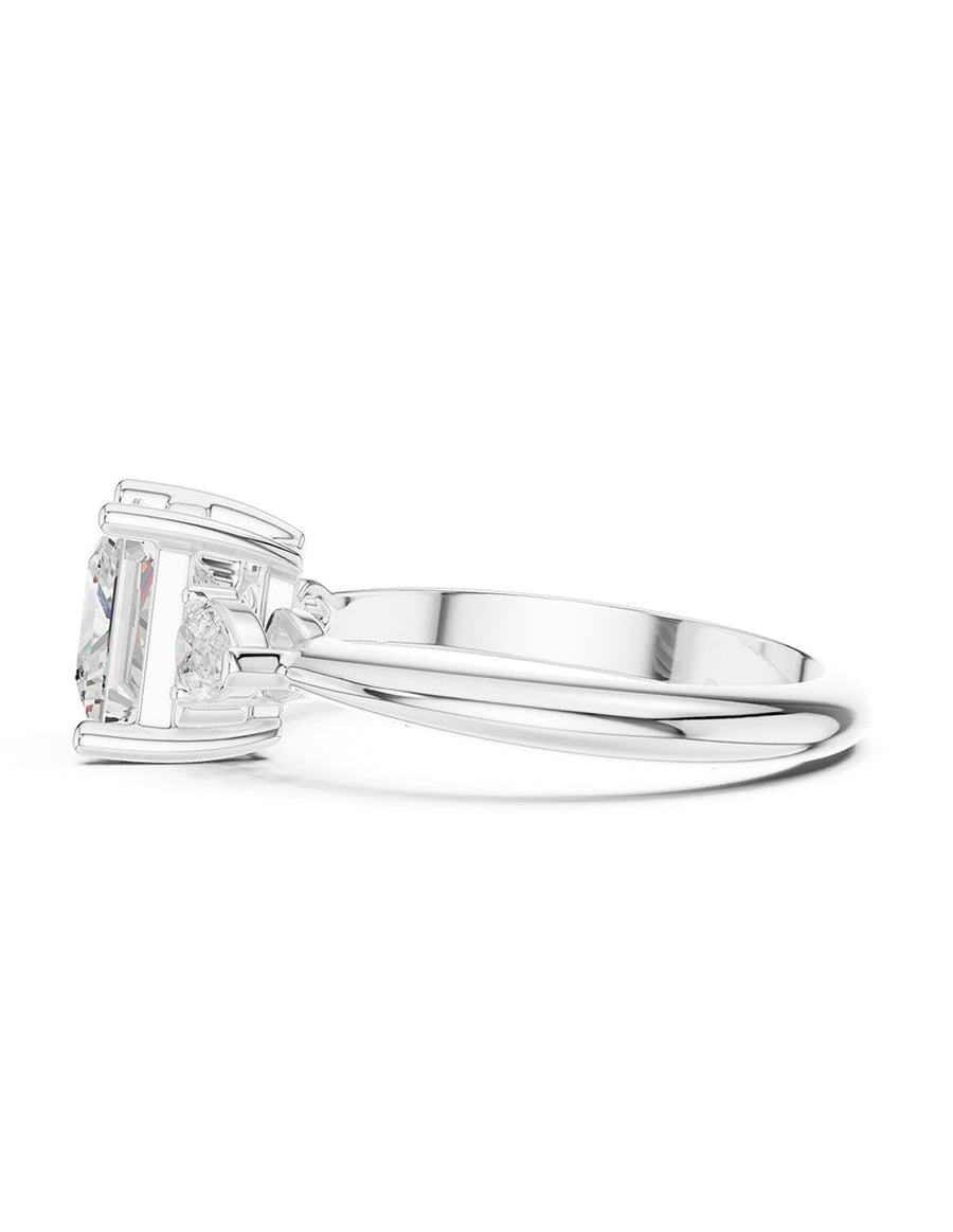 Anillo de compromiso - tres piedras - AMORE506-PR-LG