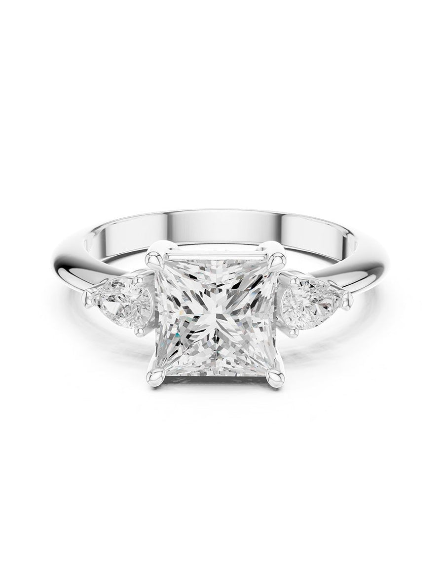 Anillo de compromiso - tres piedras - AMORE506-PR-LG