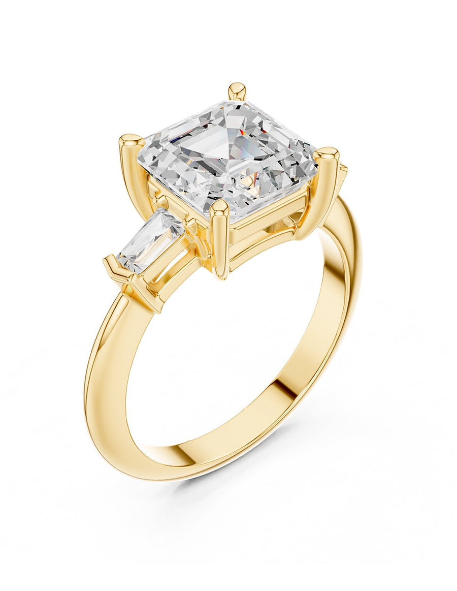 Anillo de compromiso - tres piedras - AMORE507-AS-LG