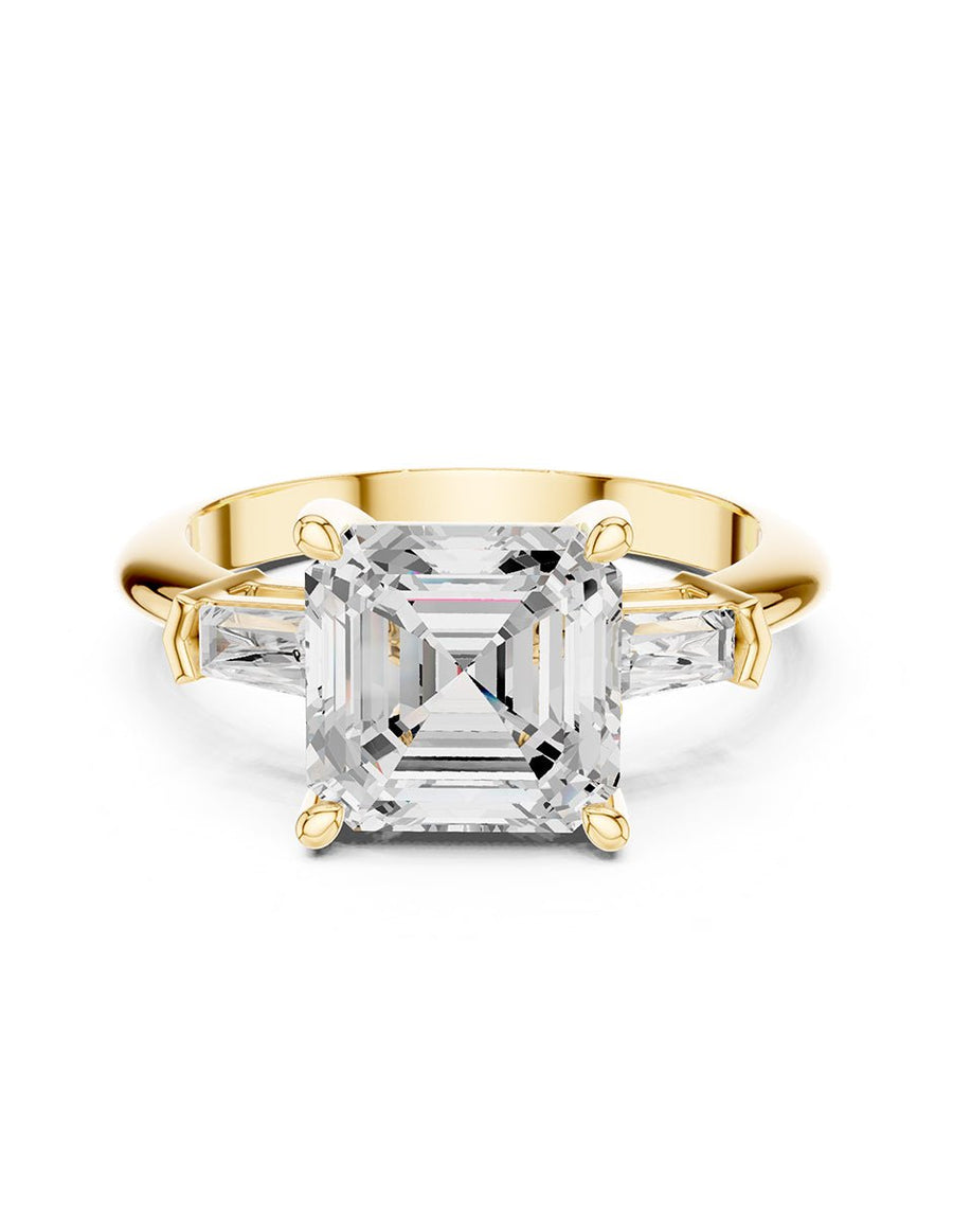 Anillo de compromiso - tres piedras - AMORE507-AS-LG