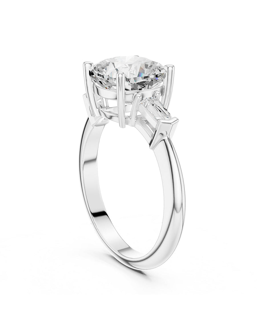 Anillo de compromiso - tres piedras - AMORE507-CU-LG