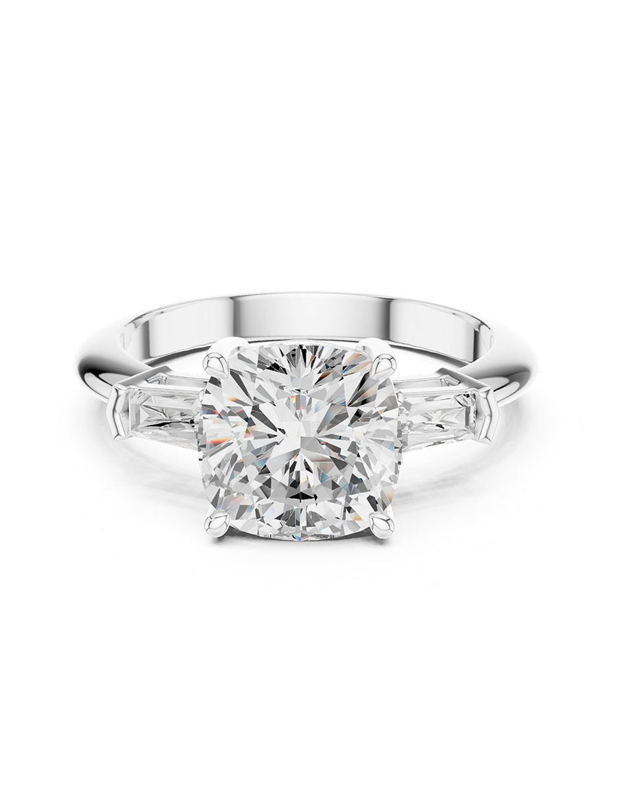 Anillo de compromiso - tres piedras - AMORE507-CU-LG
