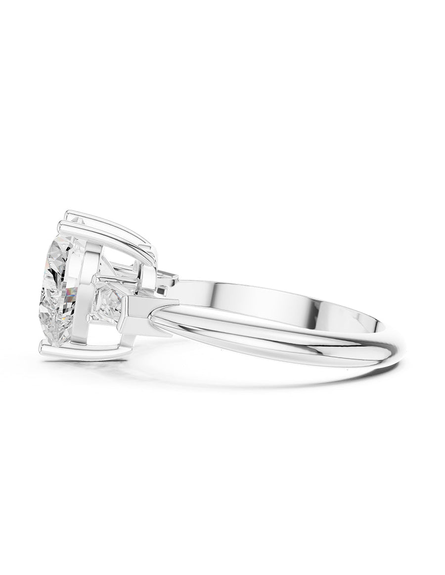 Anillo de compromiso - tres piedras - AMORE507-HE-LG
